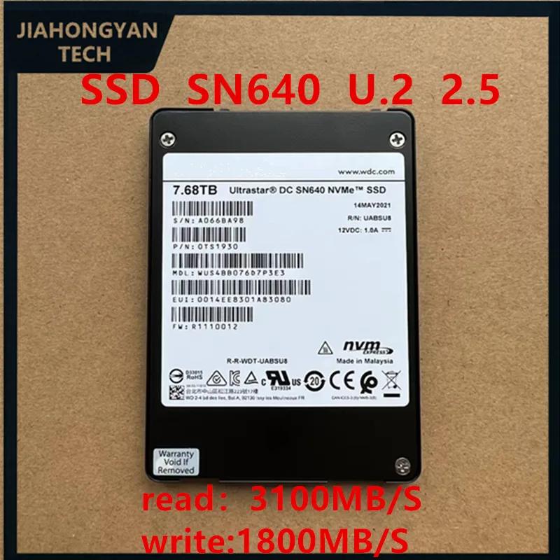 WD West  NVME  ָ Ʈ ̺ u2  SSD, SN640 7.68T U.2 